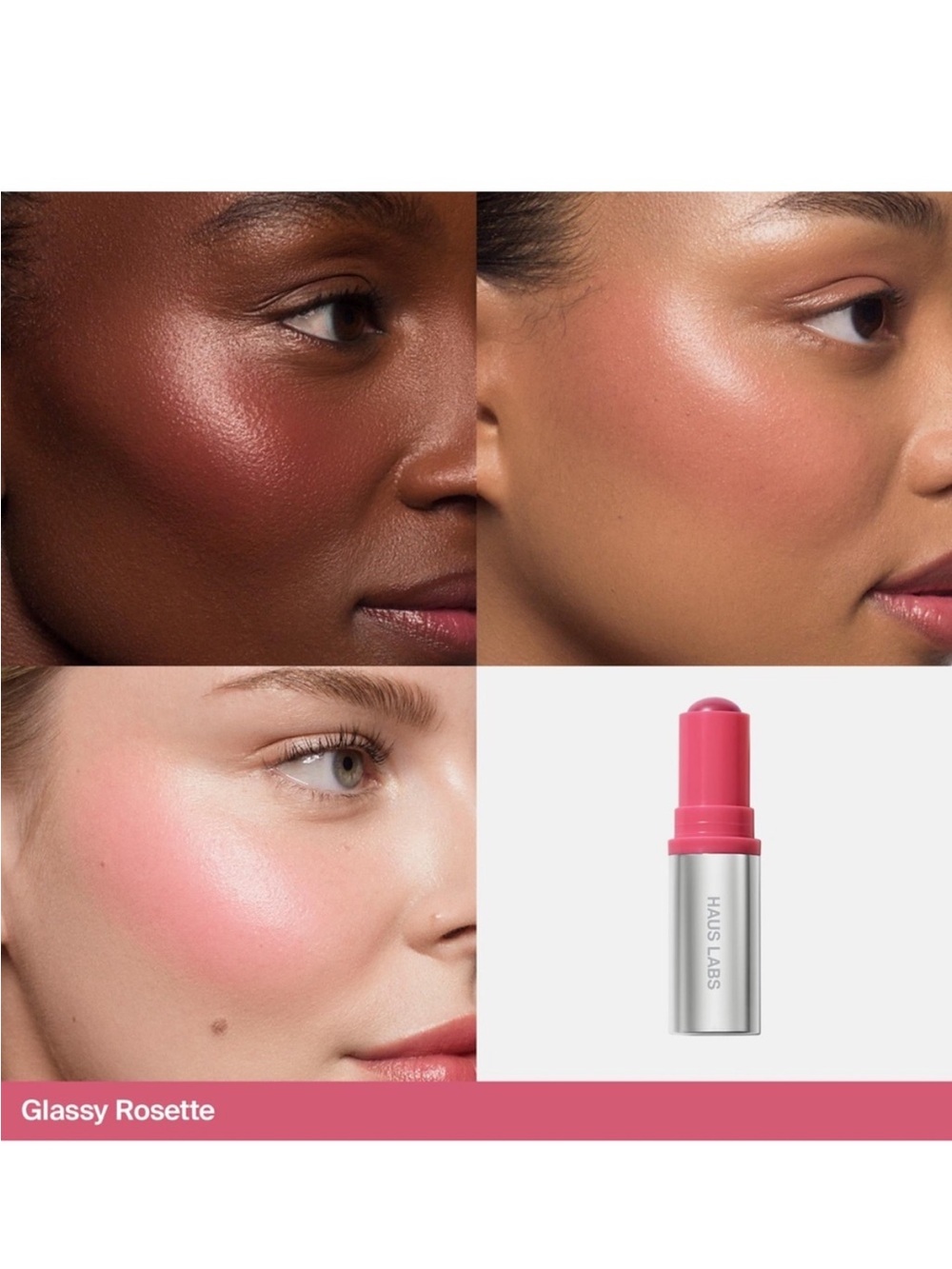 Haus Labs By Lady Gaga Color Fuse Glassy Rosette Blush Balm Stick - Picture 3 of 9